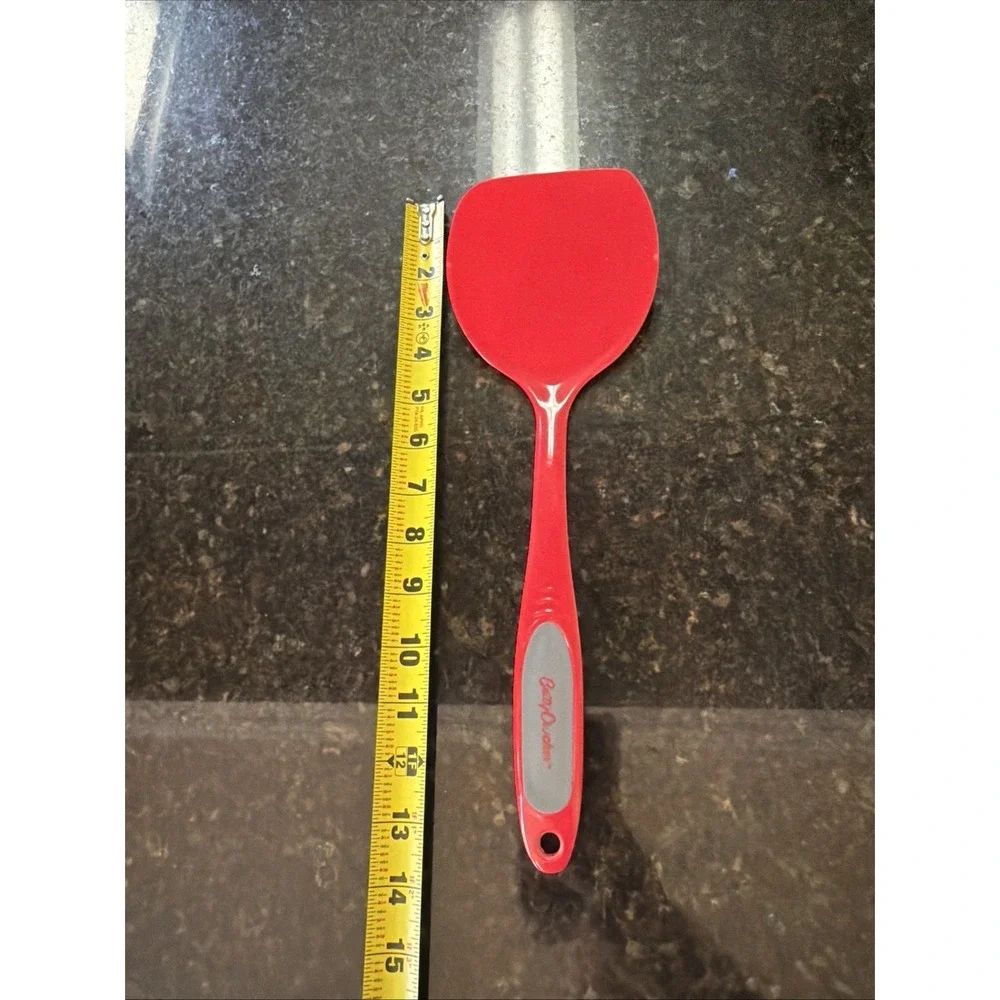 Betty‎ Crocker Red Flat Spatula Turner Melamine Plastic Cooking Utensil Kitchen